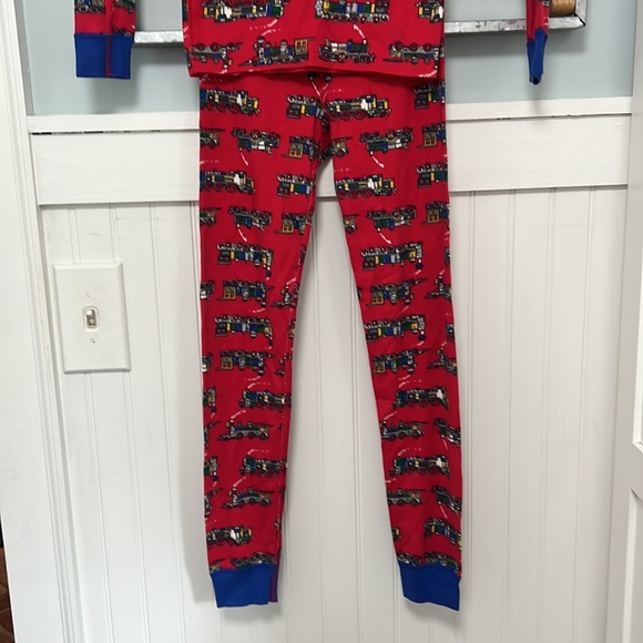 Hanna Andersson pajamas train size 10 140 - Picture 2 of 9